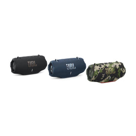 JBL Xtreme 4 blue IP67 ruggedness for water and dust resistance.