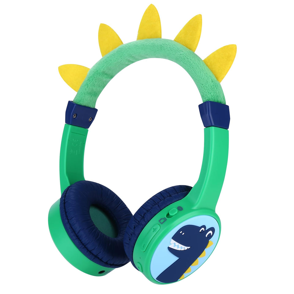 JBUNION Kids Bluetooth headphones with 85dB limit protect young ears in noisy environments.