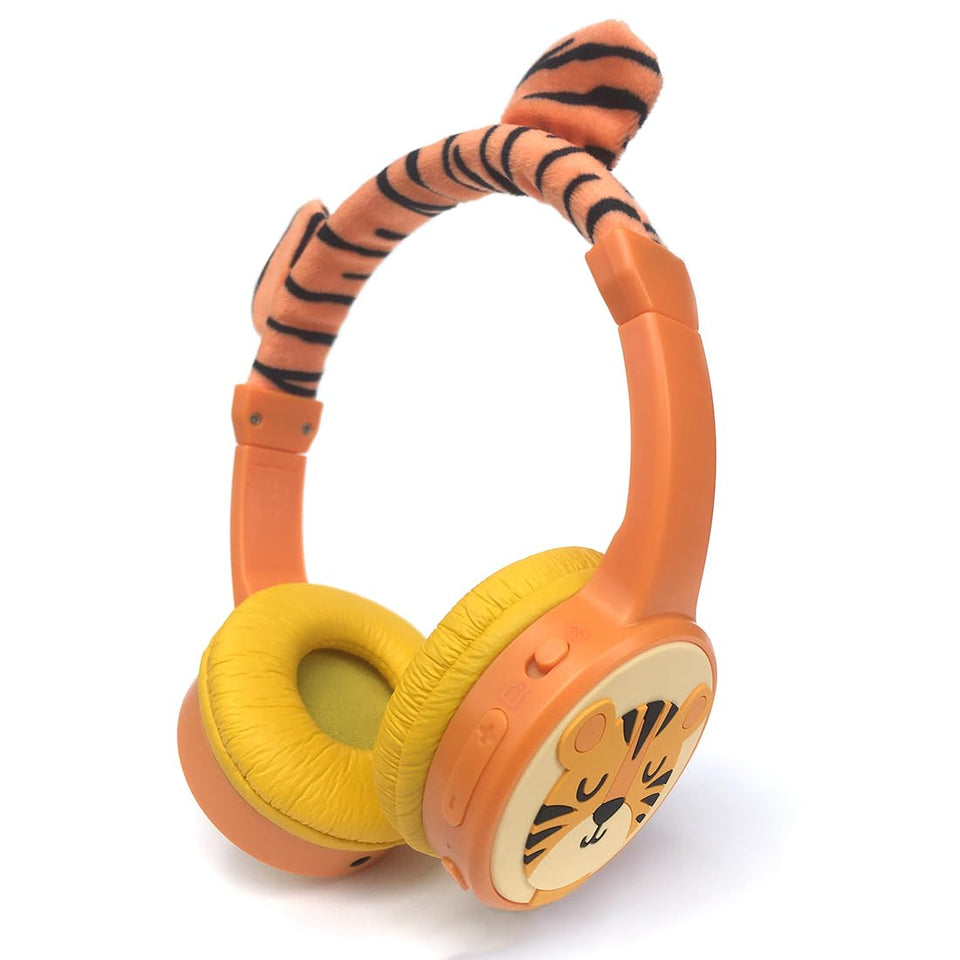 JBUNION Kids Headphones showing 85dB limit for safer listening during travel