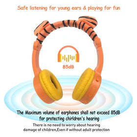 JBUNION Kids Headphones with built-in mic for hands-free calls during study