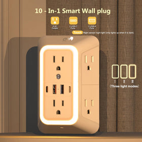 JcBlaon close-up of USB-A and USB-C ports providing fast device charging