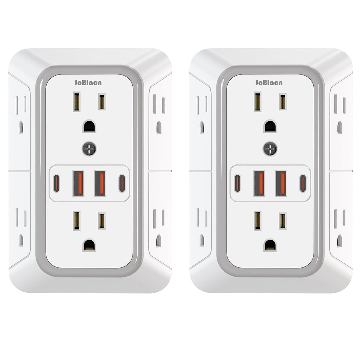 JcBlaon outlet extender with 6 outlets for versatile power access.