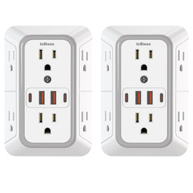 JcBlaon outlet extender with 6 outlets for versatile power access.