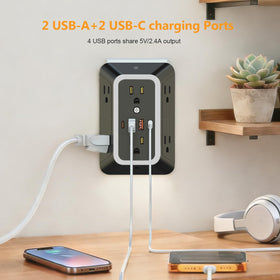 JcBlaon 1050 joules surge protection guards electronics.