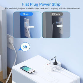 JcBlaon 6 AC outlets provide flexible device placement on a single strip