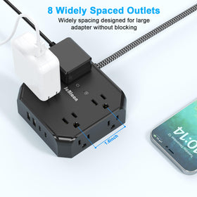 JcBlaon 8 outlets allow charging several gadgets at once.
