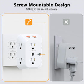 JcBlaon Outlet Extender used in a home office or dorm setting