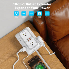 JcBlaon power strip USB-C port for fast charging at home or office