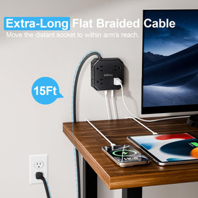 JcBlaon 900-joule protection guards connected devices against power surges.