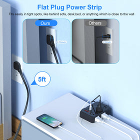 JcBlaon USB charging station with USB-C and USB-A ports