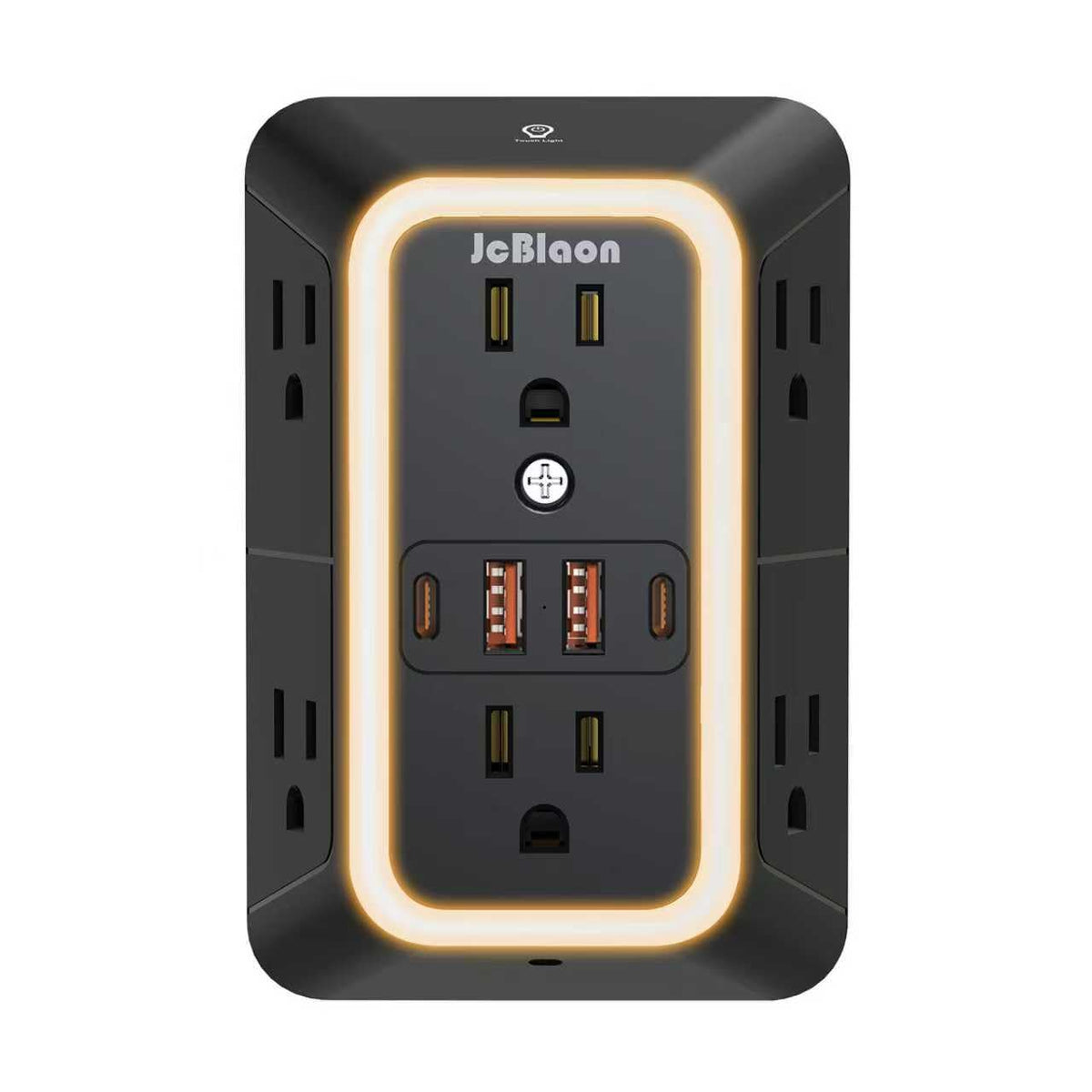 JcBlaon wall outlet extender with 6 outlets for organized home charging.