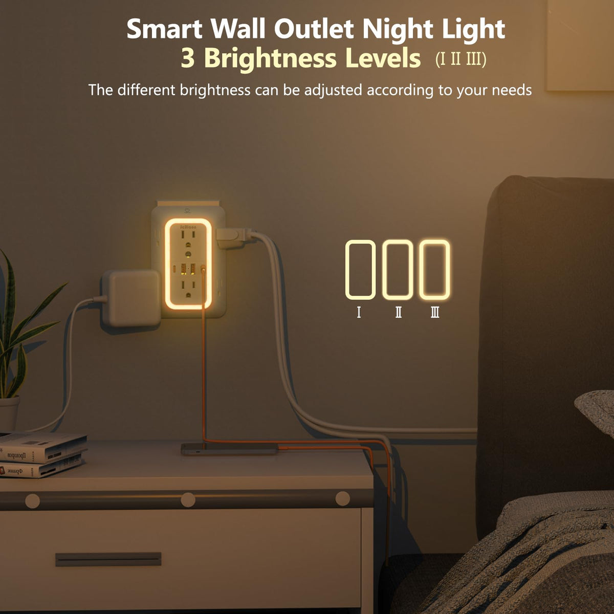 JcBlaon USB-A ports provide versatile charging for many gadgets.