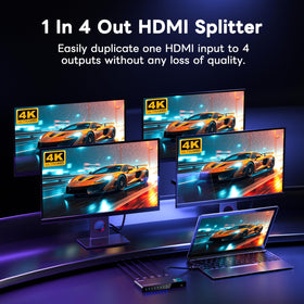 JCHICI 4K60 HDR output supports four displays for immersive home theater