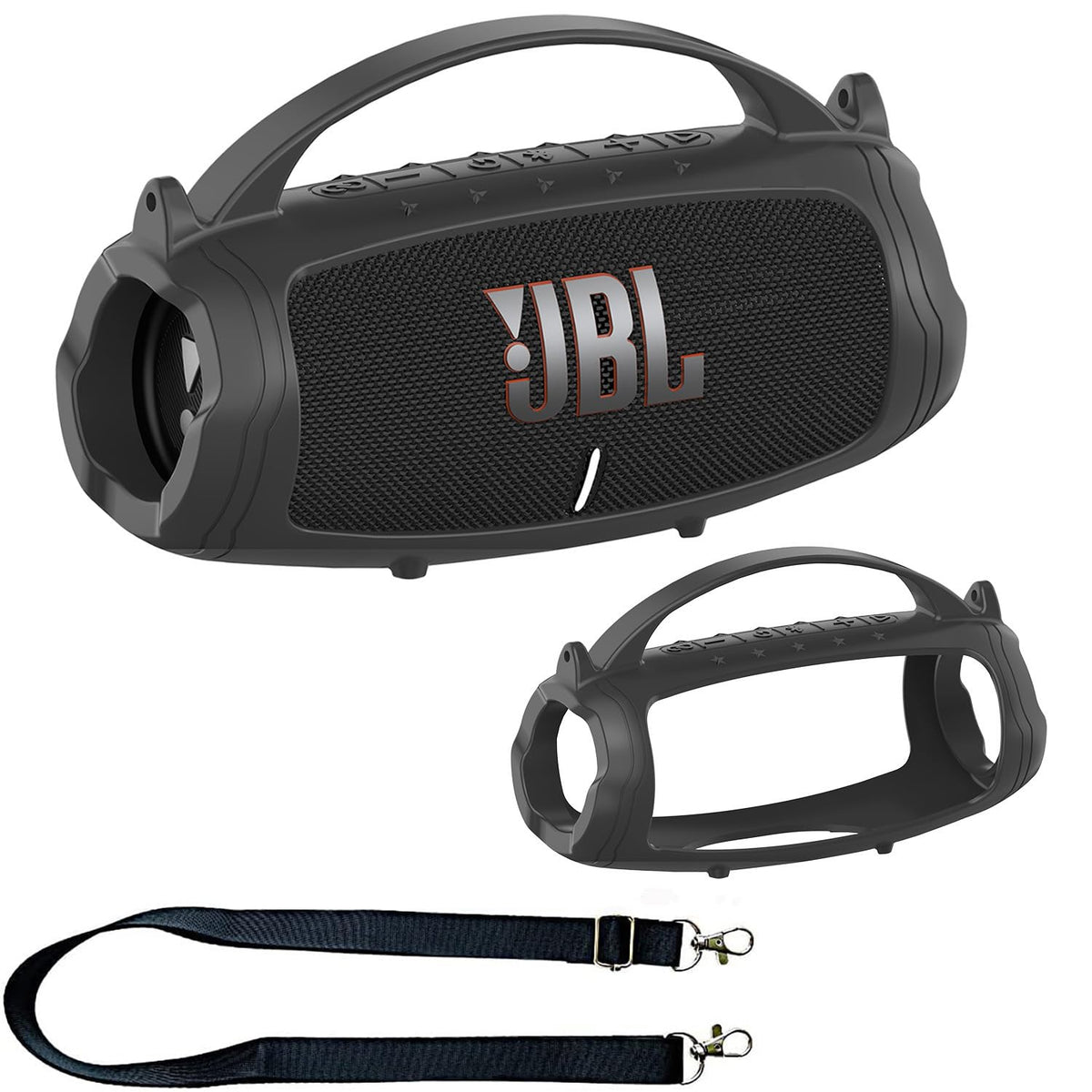 JCHPINE silicone cover for JBL Charge 5 with soft touch protects the speaker