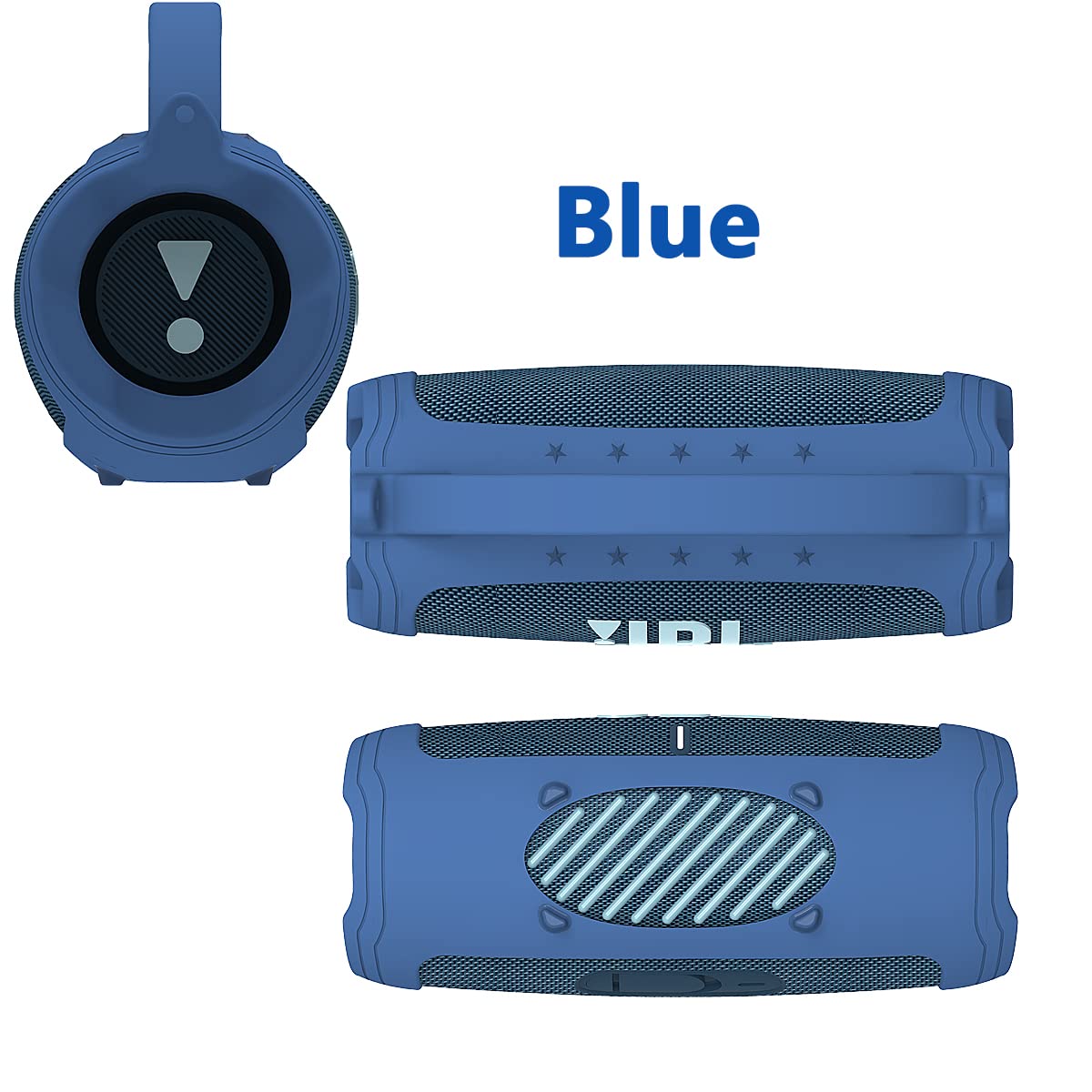 JCHPINE JBL Charge 5 case shows precise port cutouts for charging.