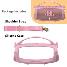 JCHPINE Charge 5 silicone cover with carry strap enables easy portability.