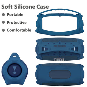 JCHPINE JBL Xtreme 4 silicone cover keeps charging ports accessible.