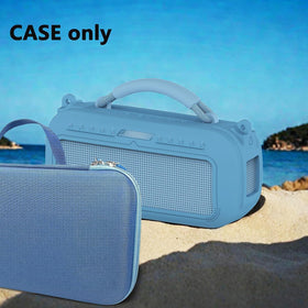 JCHPINE speaker in case on picnic table demonstrating secure transport