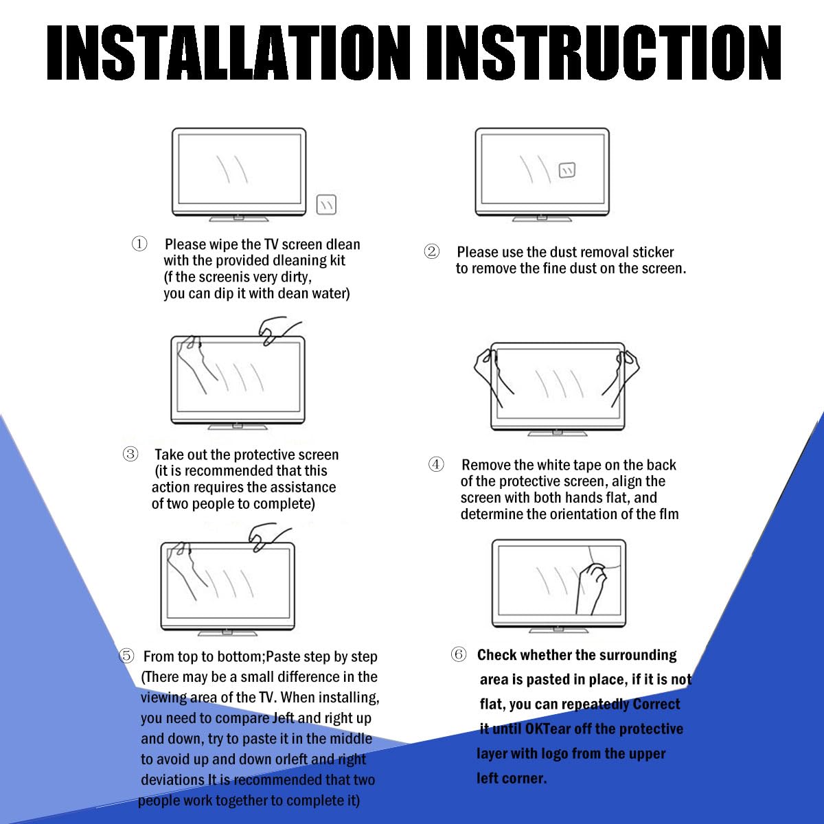 JC SKY 65 inch protector fits major TV brands for versatile protection