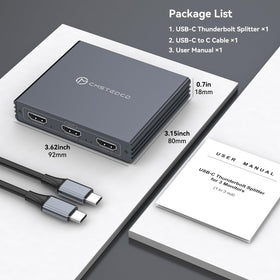 JCYMELE compact adapter beside notebook showing portable size for travel convenience