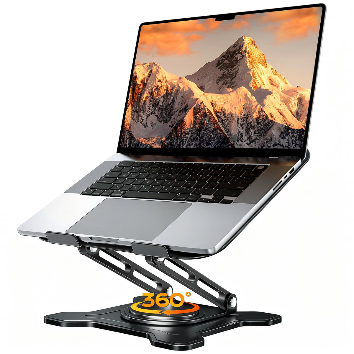 JCZT front view of stand showing stable platform and ergonomic lift benefit