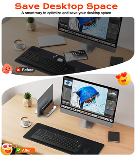 JCZT walnut-aluminum stand top view highlights premium materials and sleek design.