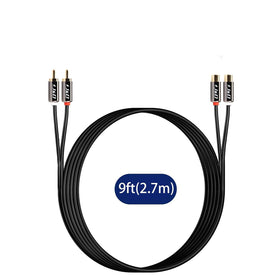 J&D 2RCA extension linking stereo receivers to speakers with ease