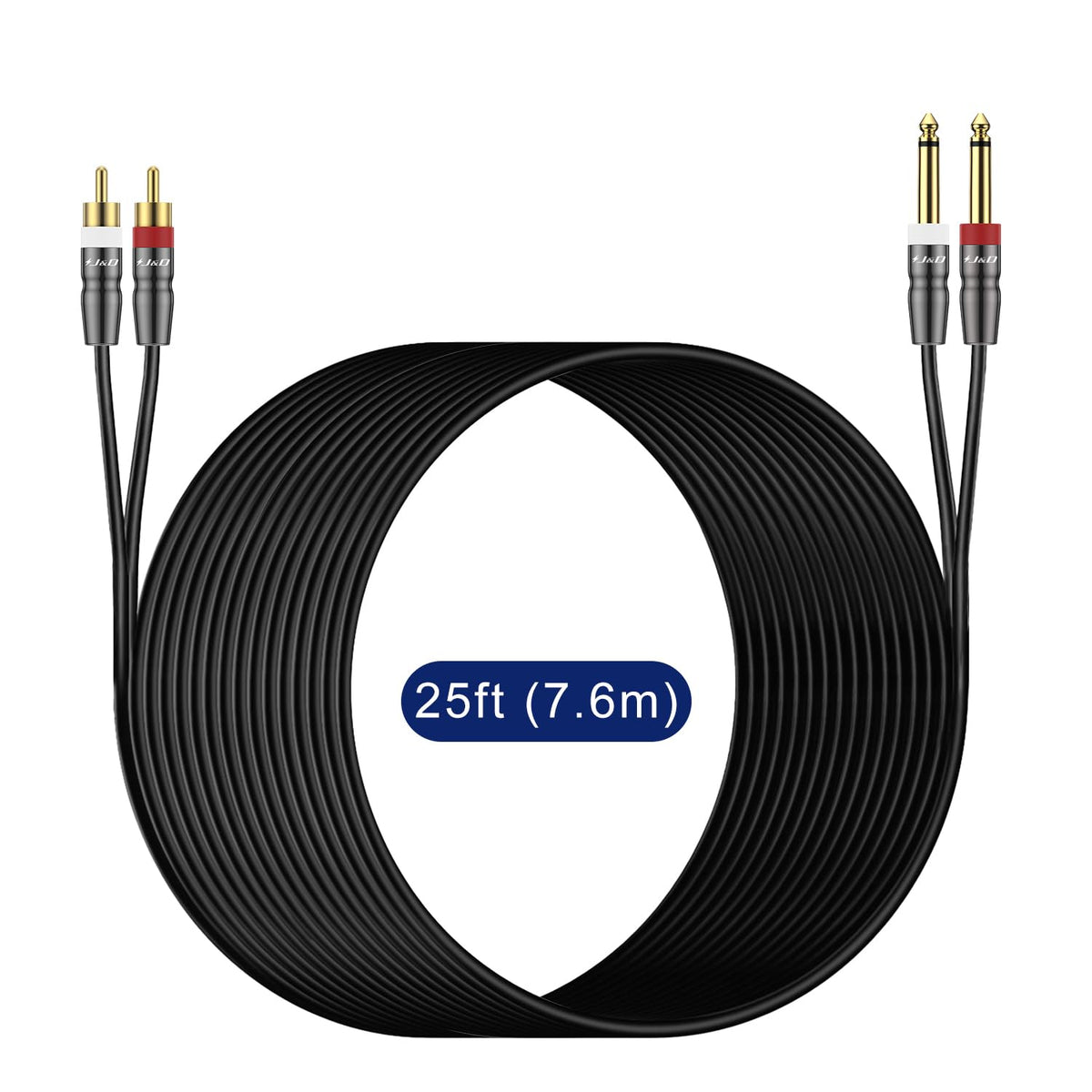 J&D 25 ft option ideal for live-room setups or home theater