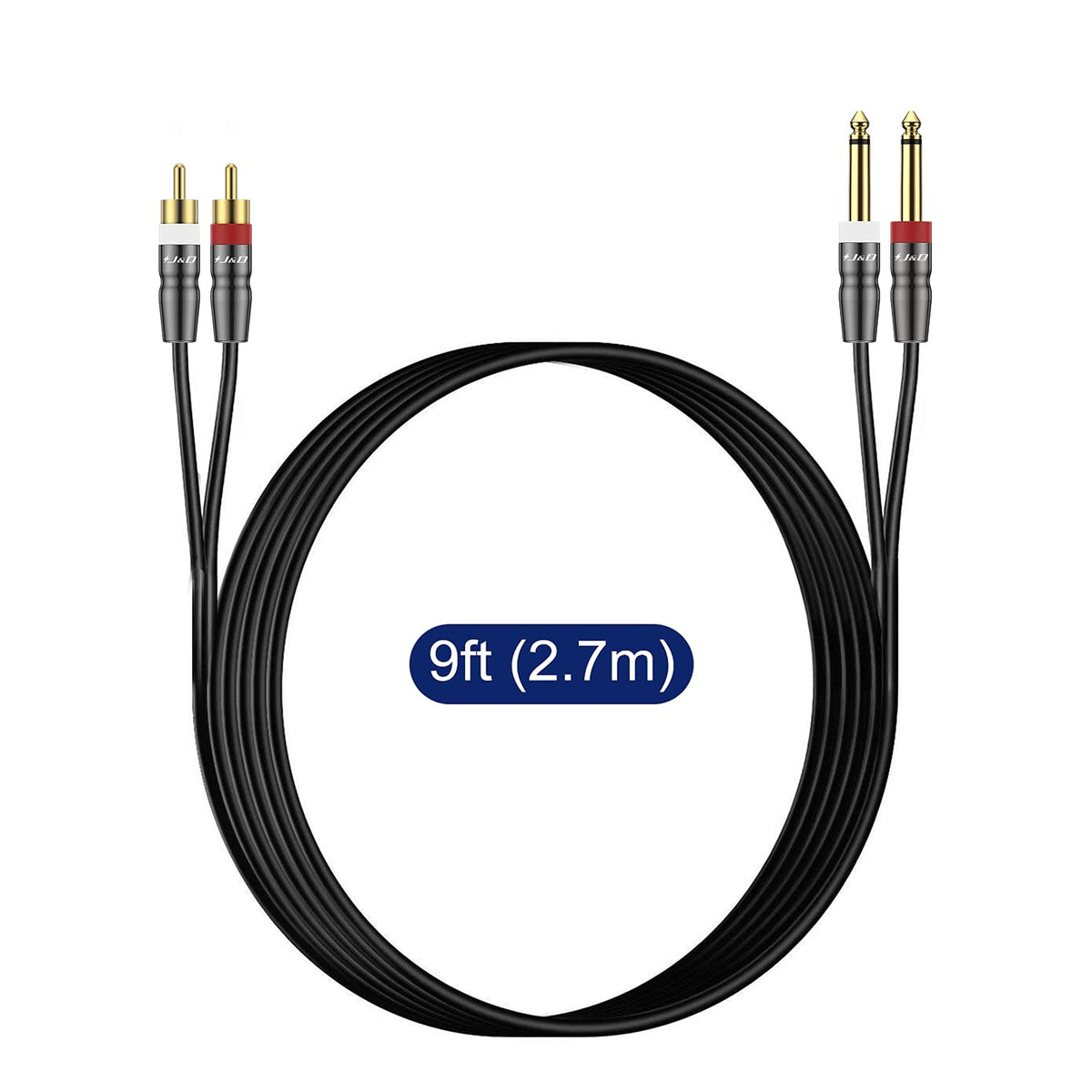 J&D 9-foot length provides flexible placement around a media setup.
