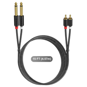 J&D 15-foot length offers flexible placement near mixer or amp.