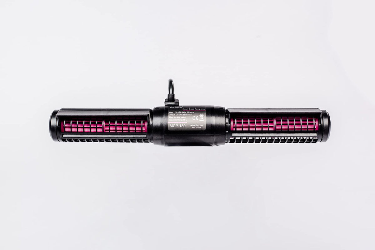 Jebao crossflow 360-degree flow promotes even water movement.
