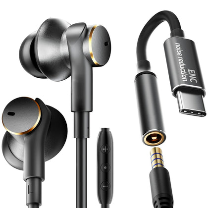 jechan front packaging showing earbuds and features for clear buying choice