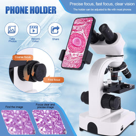 JECONE dual focus system blends coarse and fine adjustment for sharp images.