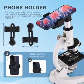 JECONE microscope color filter wheel enhances contrast on transparent samples.