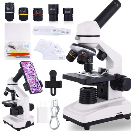 JECONE microscope dual illumination system for clear sample viewing and versatility