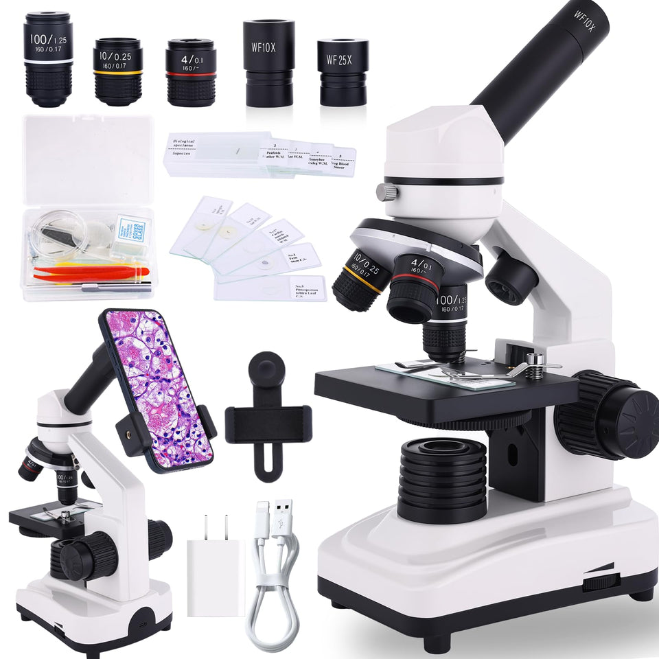 JECONE microscope dual illumination system for clear sample viewing and versatility