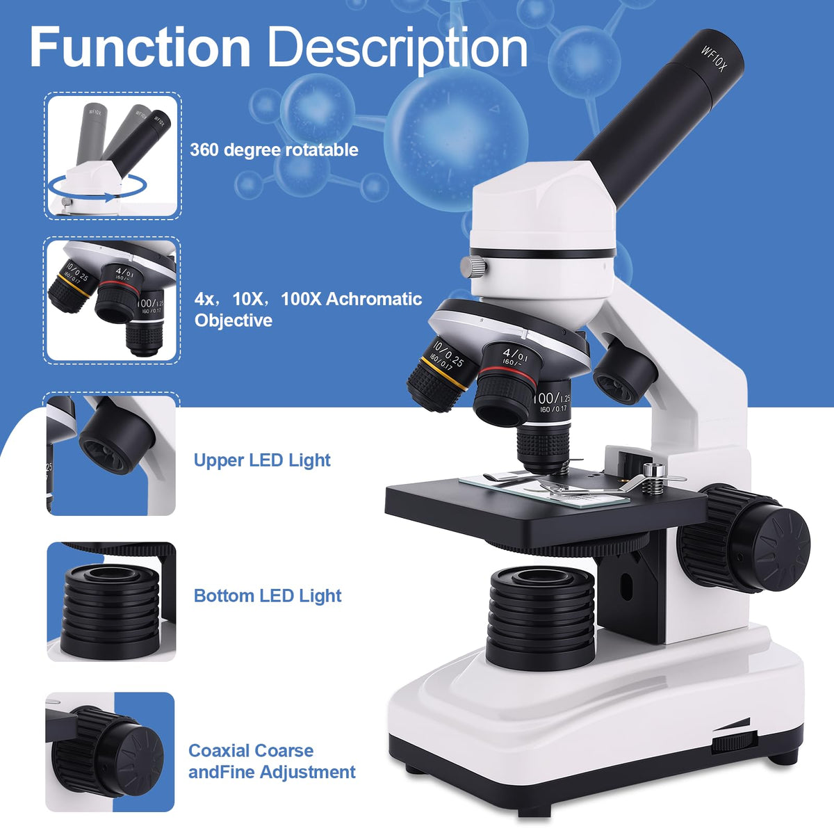 JECONE microscope phone holder enabling easy photo capture