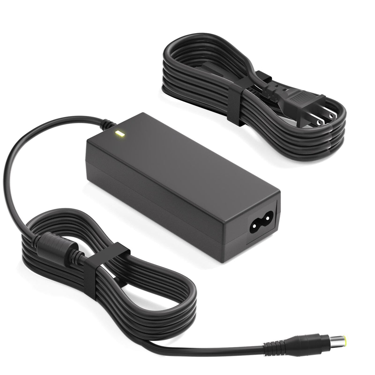 Jeestam 12V power cord with green LED indicator showing power status instantly.