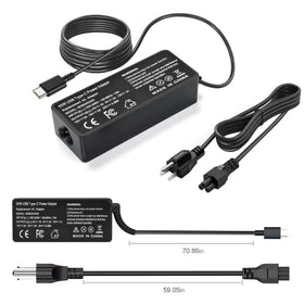 Compact Jeestam 65W USB-C charger designed for easy carry in a bag.