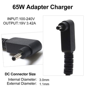 Jeestam connector closeup 3.0x1.1mm tip ensures correct fit for Acer ports