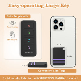 Jegoteer pack of 4 remote finders for easy item tracking