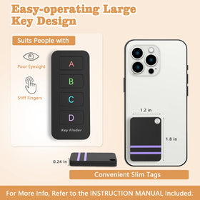 Jegoteer transmitter button detail with color-coded buttons, enabling quick item selection