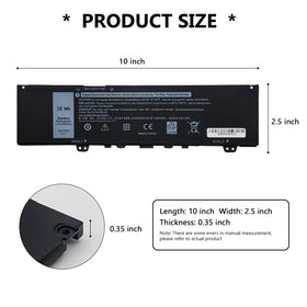JEIBAO F62G0 battery for Dell Inspiron 7370/7380 – reliable power on the go