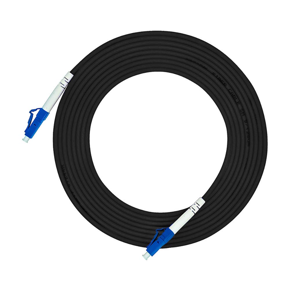 Jeirdus armored fiber cable with LC-LC simplex for rugged outdoor use
