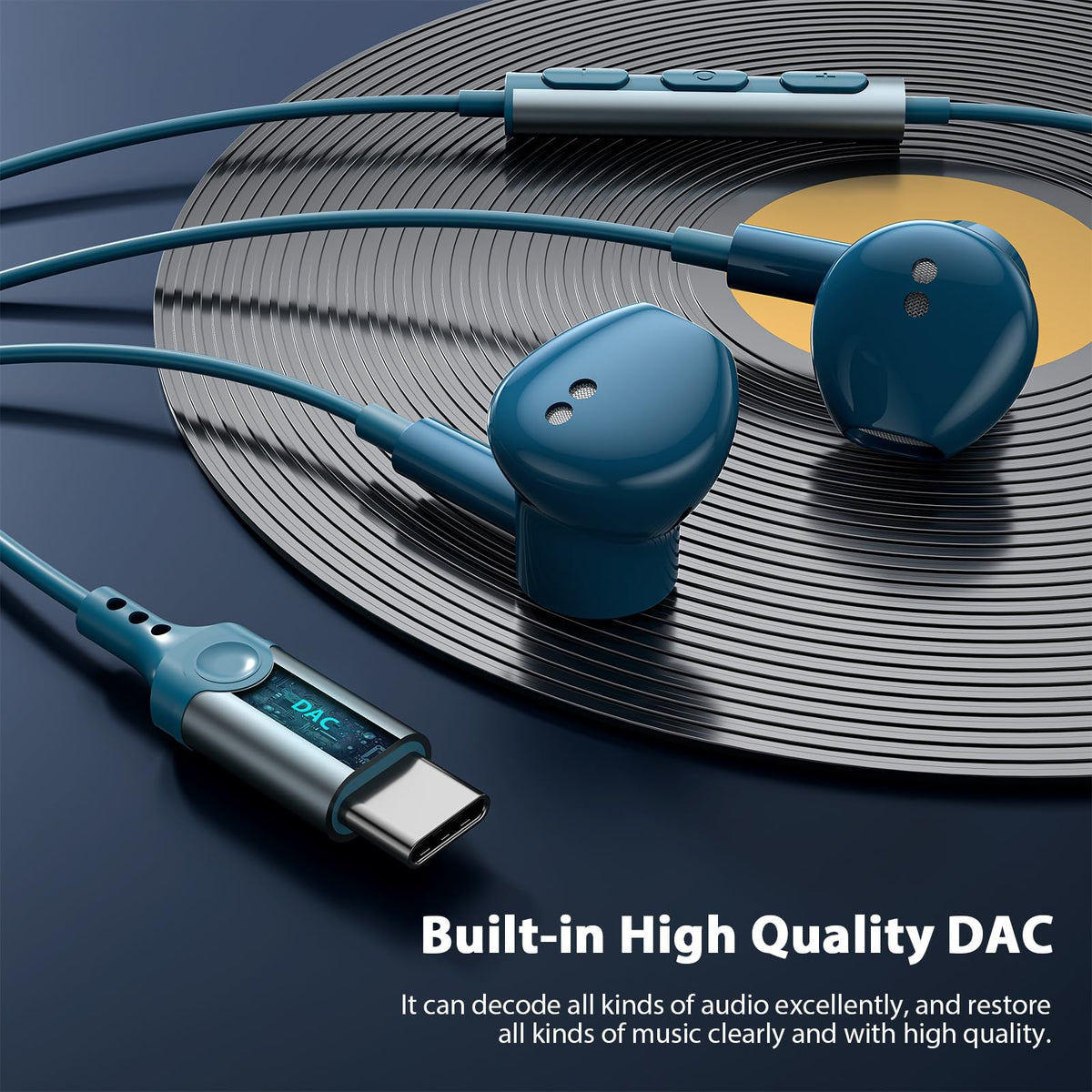Jelanry inline control and microphone for easy hands-free calls and playback control