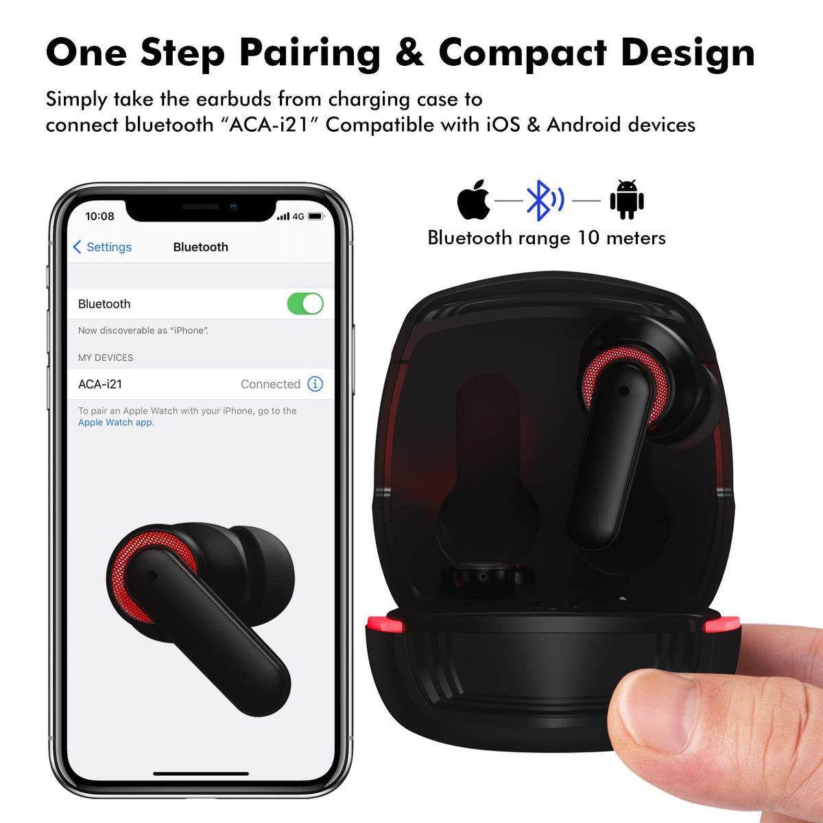 Jelanry quick-pair setup showing seamless device connection.