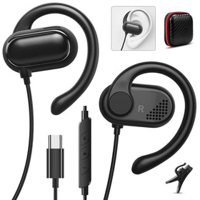 Jelanry USB-C headphones with over-ear design and 16.5mm drivers for immersive sound.