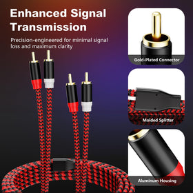 Jelly Tang RCA cable is compatible with recessed ports for versatile placement.