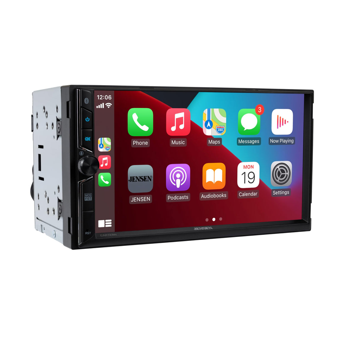 Jensen CAR723W Android Auto wireless on the 7-inch display for phone-free driving.