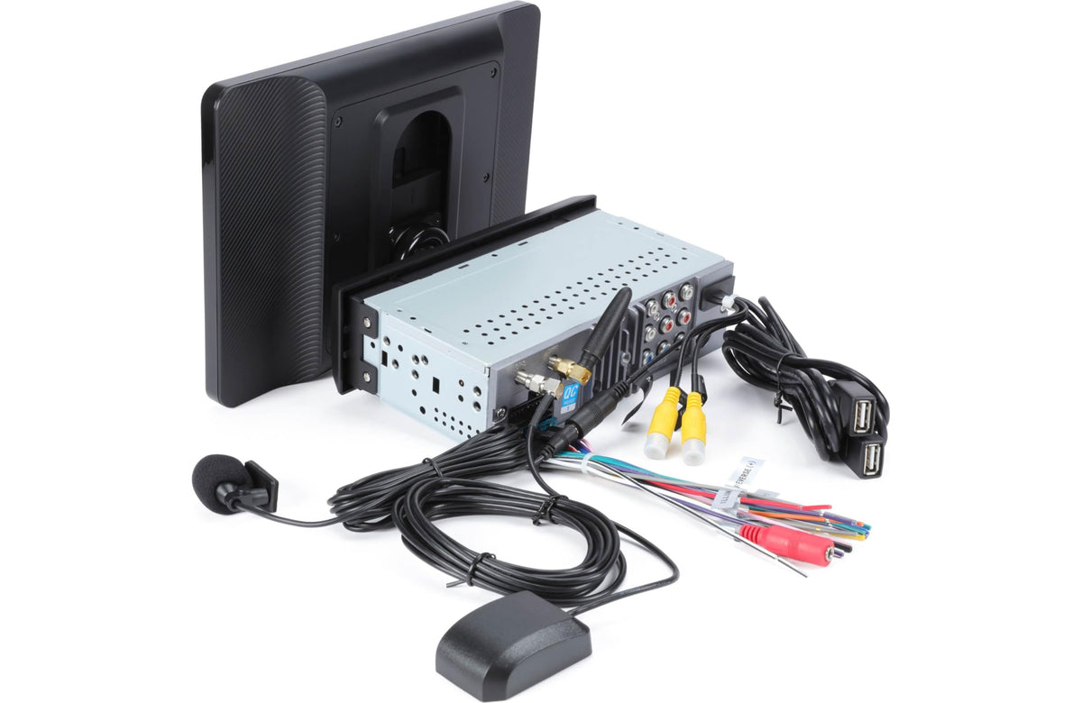 Jensen CAR813 Bluetooth hands-free calling with a clear microphone.